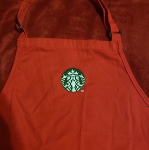 Starbucks red apron